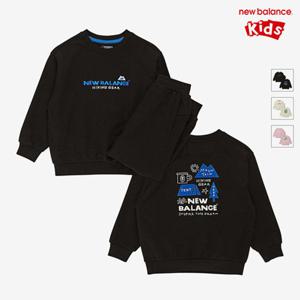 [뉴발란스키즈] NK9YF3306U(19) 블랙 Outdoor Sports) 라운드 스  셋업