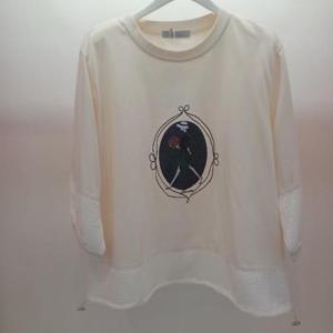 Latium HC06 팔뚝품편한 밑단스트링 꽃다발 소녀 7부소매 라운드 깔끔한 티블라우스 T2531ts10I