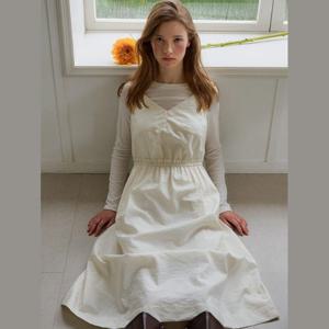 [올리브데올리브]포인트 자수 뷔스티에 플레어 원피스 OW4AO8160