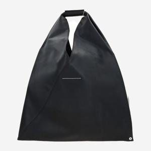 MM6메종마르지엘라 블랙 인조 가죽 MM6 토트백 S54WD0039 P4313