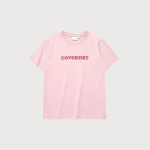 M 커버낫반팔티 CQK CO2502ST70-PI 우먼 쿨 코튼 쿠퍼로고 티셔츠 Pink