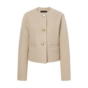 질스튜어트 뉴욕 여성 24FW 품절임박 베이지 멜란지 울캐시미어혼방 숏코트 JSCO4D160I4