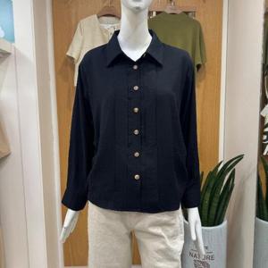 클리지 DP01 카라 핀턱 리본 블라우스 CP6WBL09