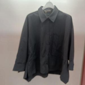 Destijl HC06 스판 짧은 루즈핏 언발 절개 아우터 쟈켓형 7부 남방셔츠블라우스 D2531bl50DG