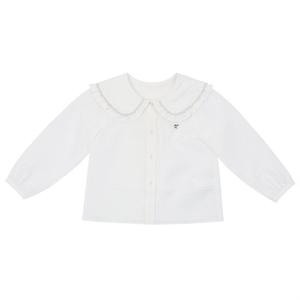 [프랜치캣] 아이보리 카라 프릴 블라우스 Q54DCB020