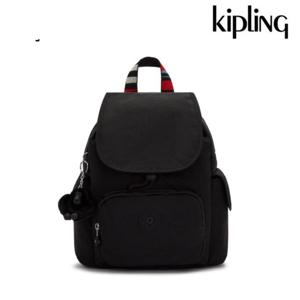 [키플링]키플링 9리터 미니백팩 끈포인트 시티팩 미니 블랙누아 STR  KPABA03 BKNS