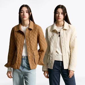 [공식][타미힐피거] 슬림 패딩 퀼팅 재킷 2종 택1 (T22F6PJC040WT1)