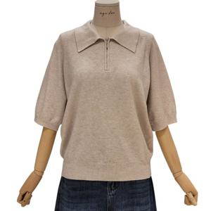 [에이지도르]카라 반집업 반팔니트 (ALFIAUR122L)