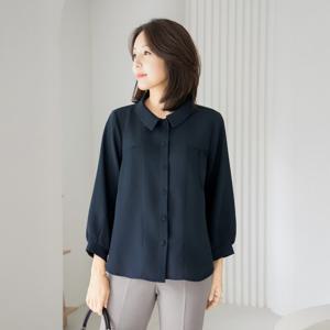 엄마옷 마담4060 고트절개셔링블라우스 중년여성 데일리 -ZBL2509021-