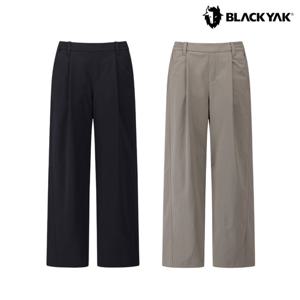 블랙야크 여성 와이드팬츠 일자 밴딩 슬랙스 바지 1BYPNFU506
