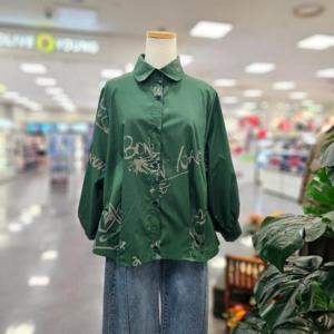 스테파니 HC07 뱅크 영문 프린팅 버륜셔츠 A25SH5316