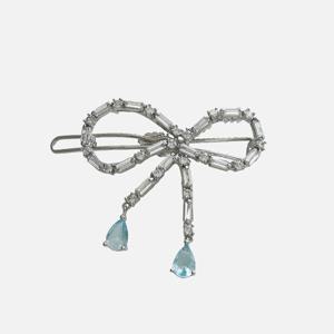 제이로렌 듀 드롭 리본 큐빅 헤어핀 H01414