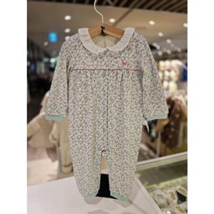 [블루독베이비] 25 FW(민트)폼폼플라워우주복(45C7004109)출산 백일 신생아 선물 유아 아가옷 (45C7004109)