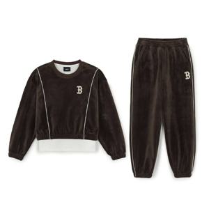 MLB키즈 여아 벨벳 맨투맨세트 (7FS2B085643BRD)