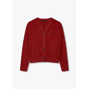 [지컷]스몰 로고 벨벳 브이넥 가디건(7214350301)