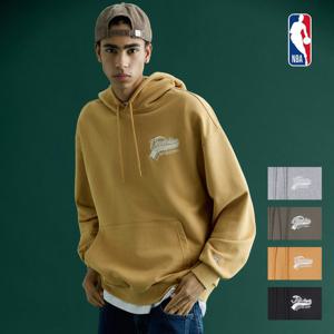 [엔비에이]남녀공용 스몰레터링 오버핏 후드티셔츠 N254TH031P