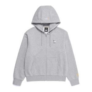 내셔널지오그래픽 N253WFT010 여성 동물 와펜 트레이닝 후드 풀집업 M/GREY