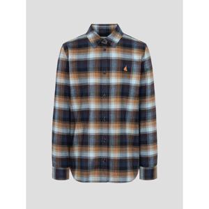 [빈폴레이디스] 기모 체크 레귤러핏 셔츠  네이비 (BF5964C11R)