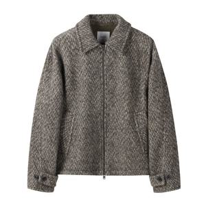 [커스텀멜로우]베이지 트위드 울 자켓 CWUAW24753BEX