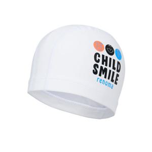 [레노마수영복]아동 스마일 페이스 PU 수영모자RC2E055_WH
