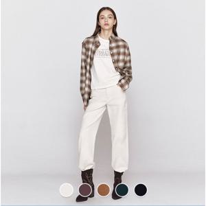 [지오다노]여성 간절기 코듀로이 와이드핏 골덴 바지 415913