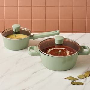 [모던하우스] 하나로 끝내는 원팟쿡 인덕션겸용 냄비 2P세트(편수16,양수20