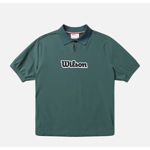 윌슨 시어아이스 폴로 티셔츠 여성 B1 W252002GPS46 GRN WHT