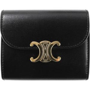 셀린느10D783DPV 38NO 트리오페 스몰 플랩 지갑 블랙