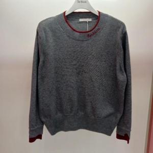 Latium HC06 부드럽고 신축성 좋은 이중컬러넥 깔끔한 무지 패션 라운드 니트티 T2541sw05G