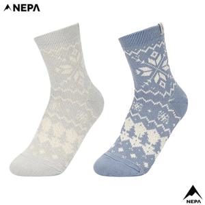 네파[택가 15.000원](7LF8308) 여성 노르딕 폴리탐 중목 양말 등산 양말