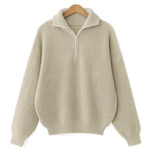 [엠엔씨][MNC] 하이넥 반집업 니트 (MDKN961WB)