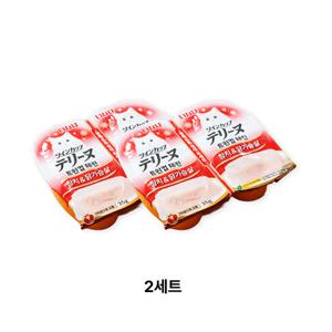 반반다른맛 애견간식2개세트 사료 캔 통조림 이나바 트윈컵 테린 참치 닭가슴살 35 g X