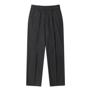 [커스텀멜로우]블랙 레귤러 핏 울 셋업 팬츠 CWPAW24852BKX