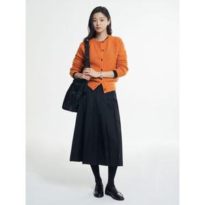 [빈폴레이디스] 울 롱 플리츠 스커트  블랙 (BF5X27C565)
