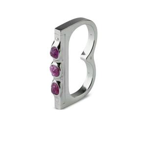 25 FW Parts of Four 스털링 실버 루비 더블 링 25141PADRUS TP443499762