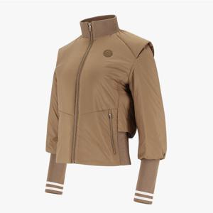 [엘르골프]24년 겨울 여성 소매 니트 포인트 패딩 점퍼[6K81351]