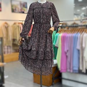 [써스데이아일랜드]플라워 밑단 프릴 원피스 t246aop533