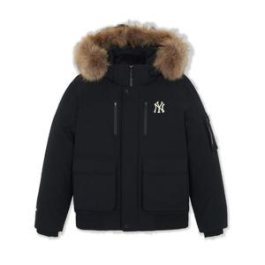 MLB  (3ADJB4156-50BKS) 고프코어 아웃포켓 FUR 구스 숏패딩