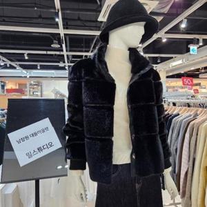 밀스튜디오 DP02 소매시보리 페이크퍼 밍크쟈켓 LRBMUR106