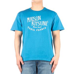 [메종키츠네] (LM00113KJ0008 SAPPHIRE) 남성 팔레로얄 반팔 티셔츠