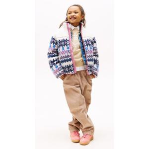 타미힐피거칠드런6 T42F7QJC660GT1  페어아일 테디 패딩 재킷