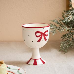 [모던하우스] 메리오너먼트 리본양각 와인잔 200ML 레드