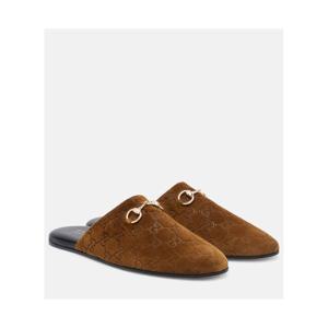 구찌 Horsebit GG 스웨이드 뮬 P01096546