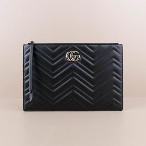 구찌 GG 마몽 라지 파우치 블랙 813347 DTDHD 1000 [여주아울렛]