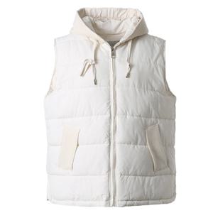 [마담포라]후드 니트 배색 패딩 베스트MB4PV422A