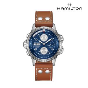[해밀턴][공식] 해밀턴 카키 에비에이션 X-WIND 오토매틱 블루다이얼 44mm H77506540