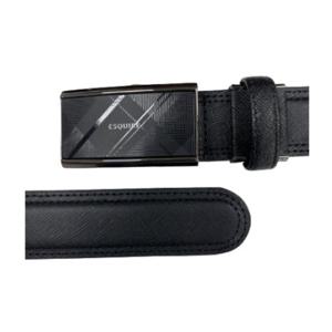 [에스콰이아]남성 체크 패턴 자동벨트 EOEFBA292BK