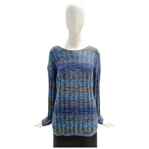 [페이지플린]라운드넥 스팽글 그라데이션 롱 니트 F5CKN507