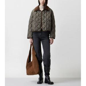 [쥬크]디테쳐블 코듀로이 카라 퀼팅 구스 다운 Z254PSG182