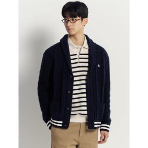 [빈폴멘] 아란 숄넥 카디건  네이비 (BC5Z5AC44R)